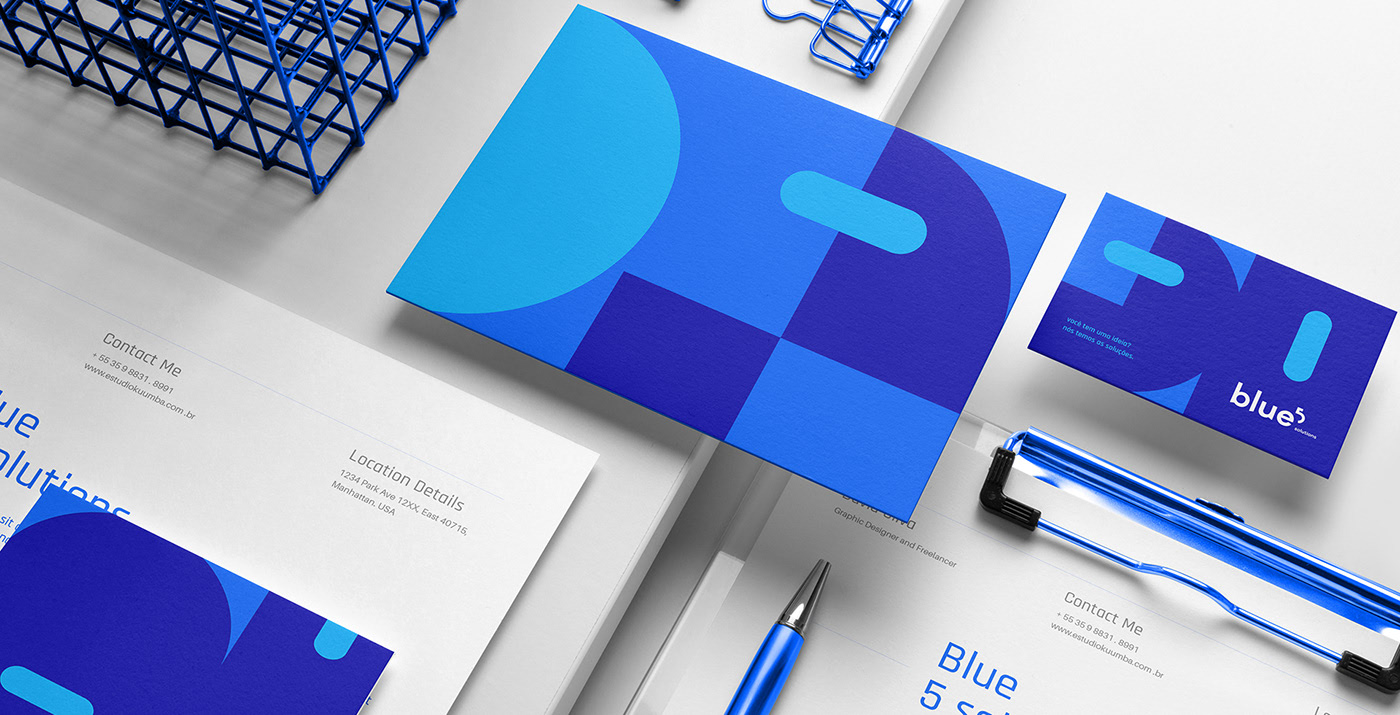 Blue 5 Solutions公司LOGO设计