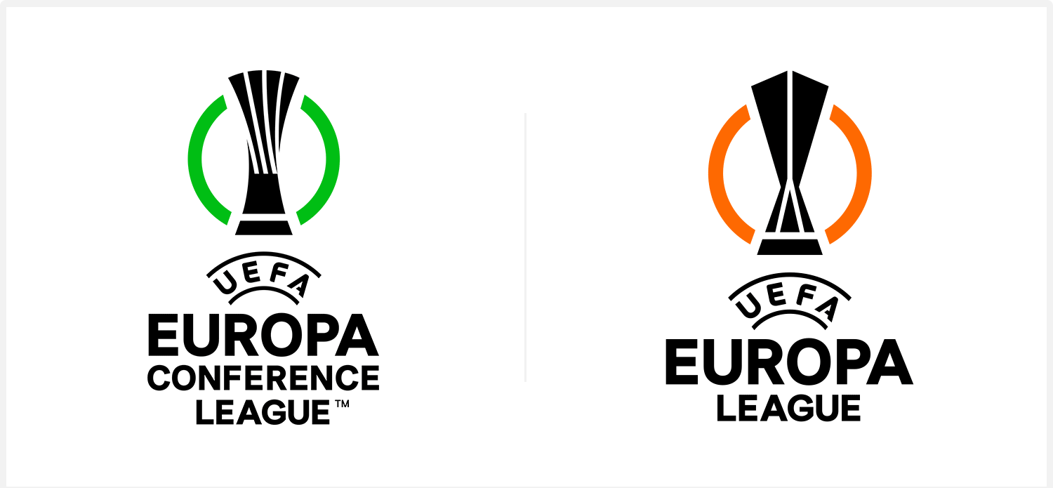 欧足联欧洲联赛新旧LOGO（左旧右新）